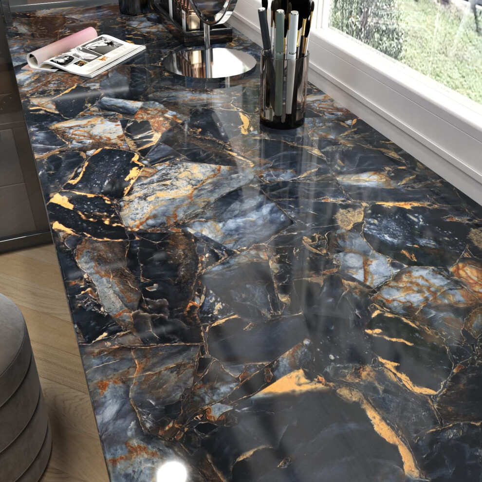 Marble Black Contact Paper Peel And Stick Countertops Gold Contact Paper Peel And Stick For Kitchen Backsplash Waterproof Black Wallpaper Vinyl Marble 754525210467