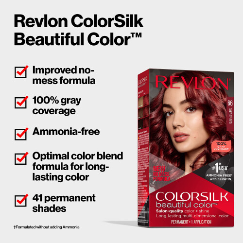Revlon Μόνιμη Χρώμα Μαλλιών, Καφέ Χρώμα χωρίς Αμμωνία, με 100% Κάλυψη Γκρίζων 1