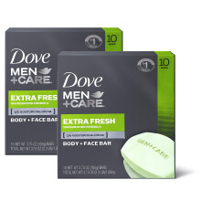 Dove Men+Care mydlo na telo a tv r Extra Fresh 113 ml 20 kusov