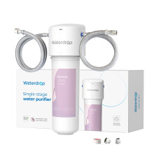 Waterdrop Water Filter for Bathroom for Face Care Reduces Chlorine Scale in Water Reduces Skin Redness and Irritation 4-Stage Filtration WD-BFU2