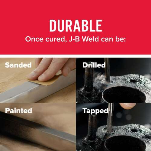 J-B Weld Original Εποξική Ρητίνη, Ενισχυμένη με Ατσάλι - 2 Πακέτο, Σκούρο Γκρι (8265S-2) 1