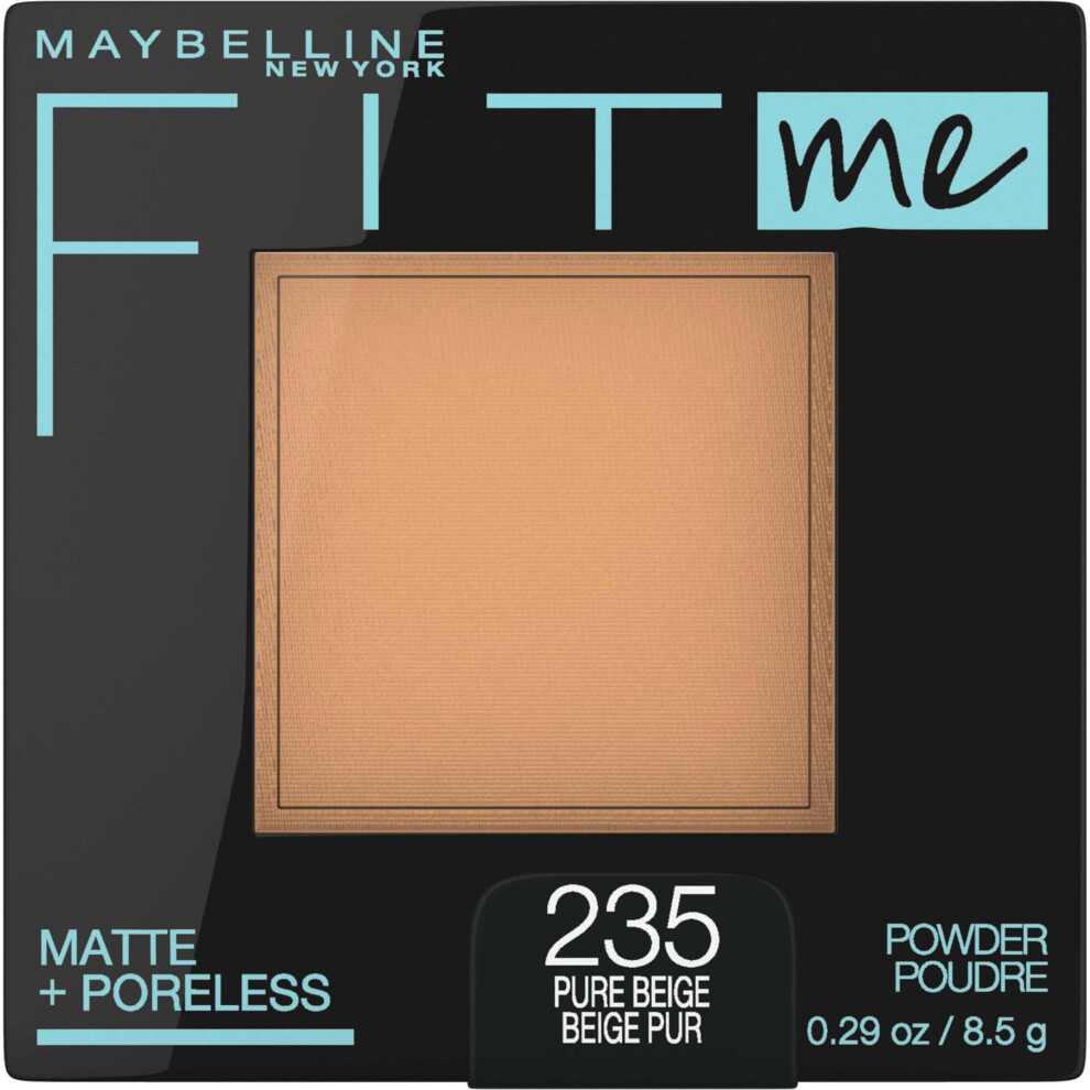 Maybelline Fit Me Matte + Poreless Pressed Face Powder Makeup & Setting Powder  Pure Beige  1 Count