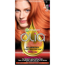 Garnier Olia Bold Ammonia Vrije Permanente Haarkleur, 7.45 Intense Fire Ruby, Rood Haarverf, Verpakking van 1