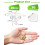 Adhesive Ceiling Hooks for Hanging Decor:20 Pack No Drill Small Drop Ceiling Hanger Strips for Decorations - Clear Decorative Ceiling Clips for C 2