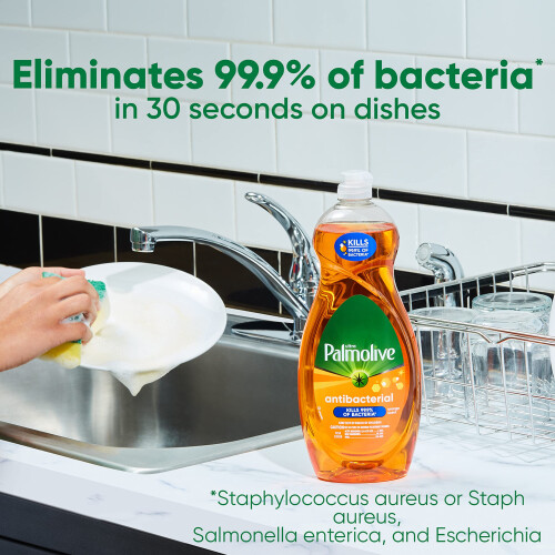 Palmolive Ultra Υγρό Πιάτων, Πορτοκάλι, Αντιβακτηριδιακό, 32.5 Fl Oz (Πακέτο 1) 2