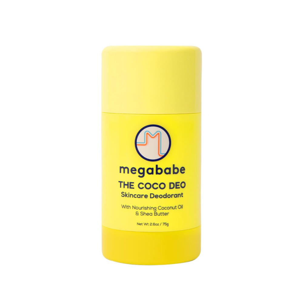 Megababe Skincare Deodorant - The Coco Deo With Nourishing Coconut Oil & Shea Butter | 72 Hour Odor Protection | Aluminum-Free All Natural | 2.6 Oz