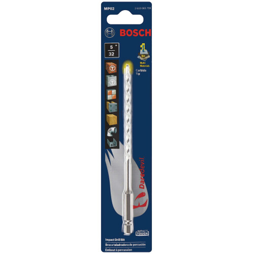 Bosch Τρυπάνι πολλαπλών χρήσεων Bosch MP02 5/32 ίντσες x 4 ίντσες x 6 ίντσες Daredevil 1