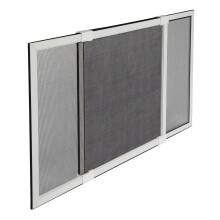 M-D Produkty budowlane 14178 15 cali x 20-37 cala. Bialy aluminiowy ekran regulowany