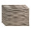 FASDE Waves Decorative Vinyl 18in x 24in Backsplash Panel in Brushed Nickel (5 Pack) 1