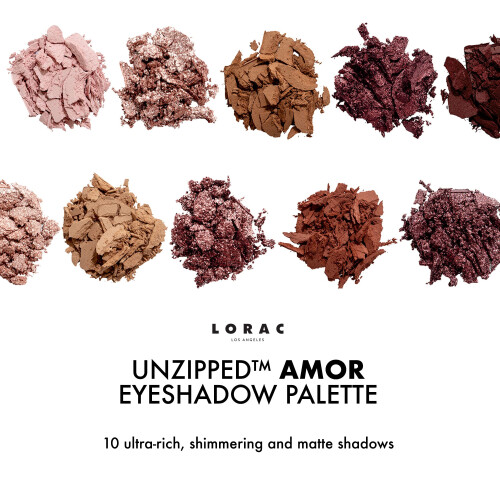 LORAC LORAC Unzipped Amor Παλέτα Ματ και Λαμπερού Σκιάς Ματιών 2