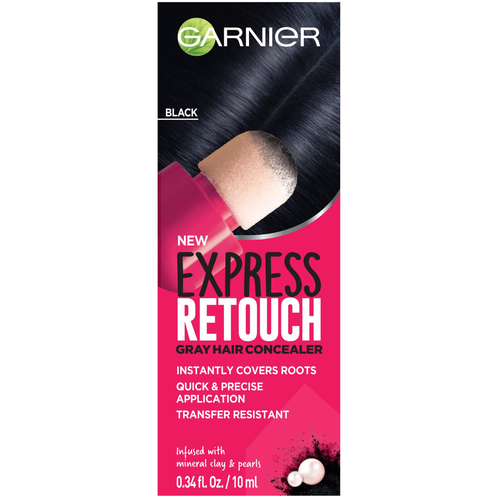 Garnier Hair Color Express Retouch Gray Hair Concealer  Instant Gray Coverage  Black  1 Count