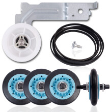 Dryer Repair Kit Drum Rollers Belt Pulley Replace For Samsung DV210AEW/XAA DV218AEW/XAA DV330AEW/XAA DV209AEW/XAA DV218AEB/XAA DV328AEW/XAA DV350AEW/
