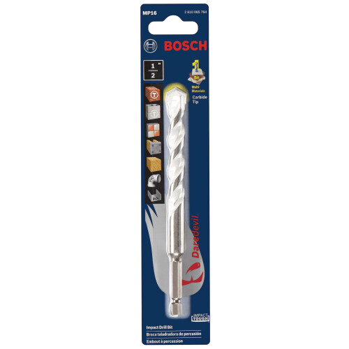 Bosch Bosch MP16 1/2 ίντσας x 4 ίντσας x 6 ίντσας τρυπάνι πολλαπλών χρήσεων Daredevil 1