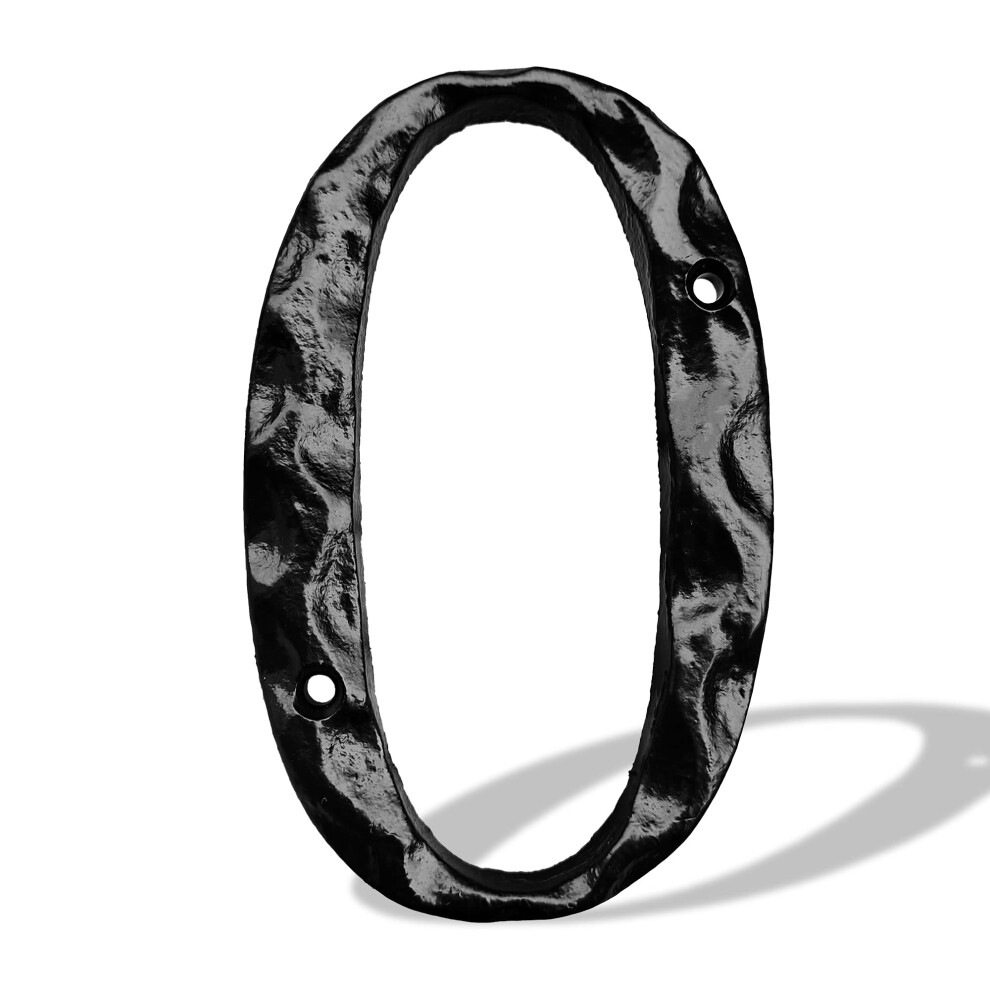 Numeri Civici In Ghisa - Numero Civico In Metallo Nero Da 5,5 Pollici-image