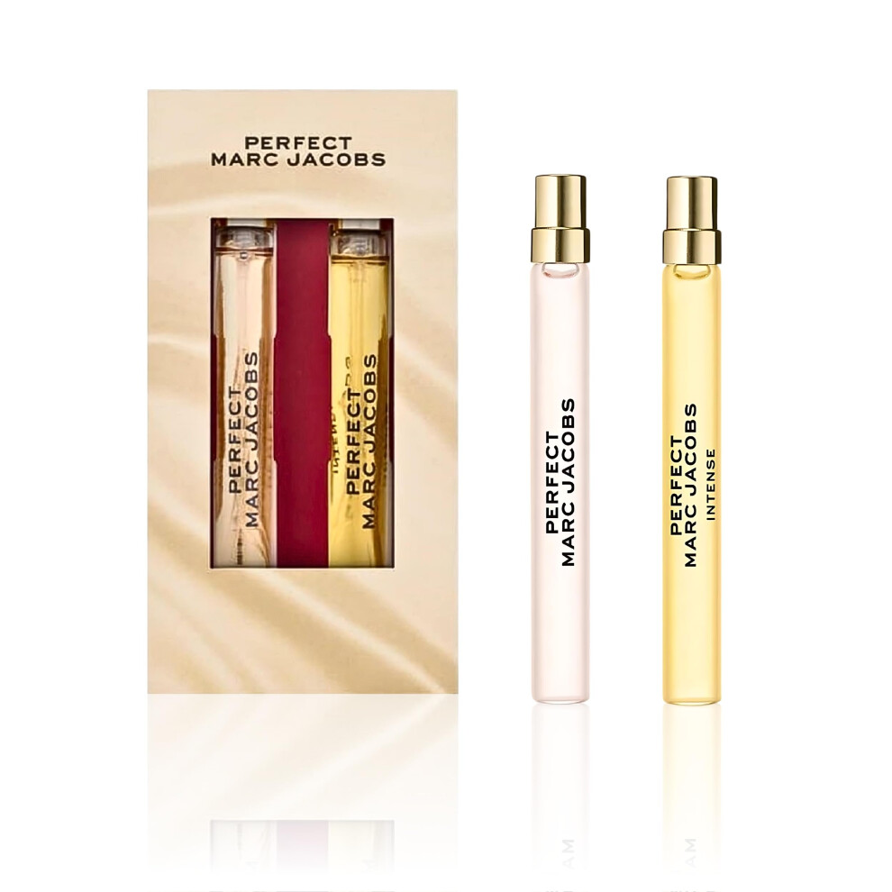 Marc Jacobs Perfect Perfume for Women Travel Pen Spray Gift Set  .33 Fl Oz Each