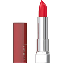 Maybelline Color Sensational Lipstick Lip Makeup Cream Finish Hydrating Lipstick Nude Pink Red Plum Lip Color Red Revolution 0.15 oz; (Packag