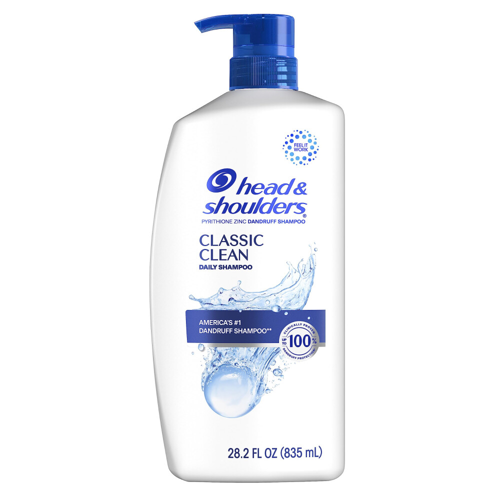Head and Shoulders Dandruff Shampoo  Anti-Dandruff Treatment  Classic Clean for Daily Use  Paraben Free  28.2 oz