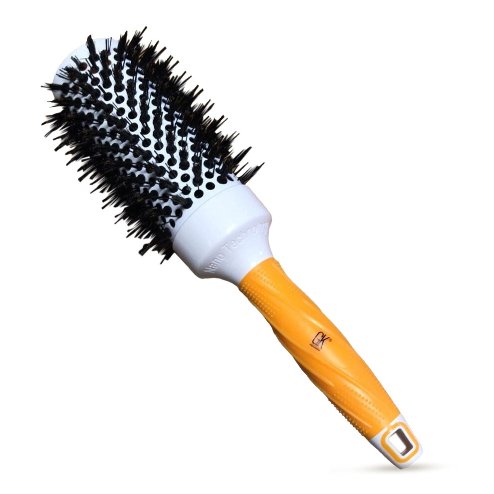 Gk Hã¥R Gk Hair Global Keratin Professional Large Thermal Extra Round Brush 43Mm Ceramic Coated Barrel Anti Static Frizz Control Blow Drying Styling Detanglin