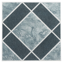 Achim Home Furnishings FTVGM30320 Nexus 12-Zoll-Vinylfliesen mit geo-hell- und dunkelblauem Rautenmuster, 20 Stck, 12"" B x 12"" L x 1,2 mm T