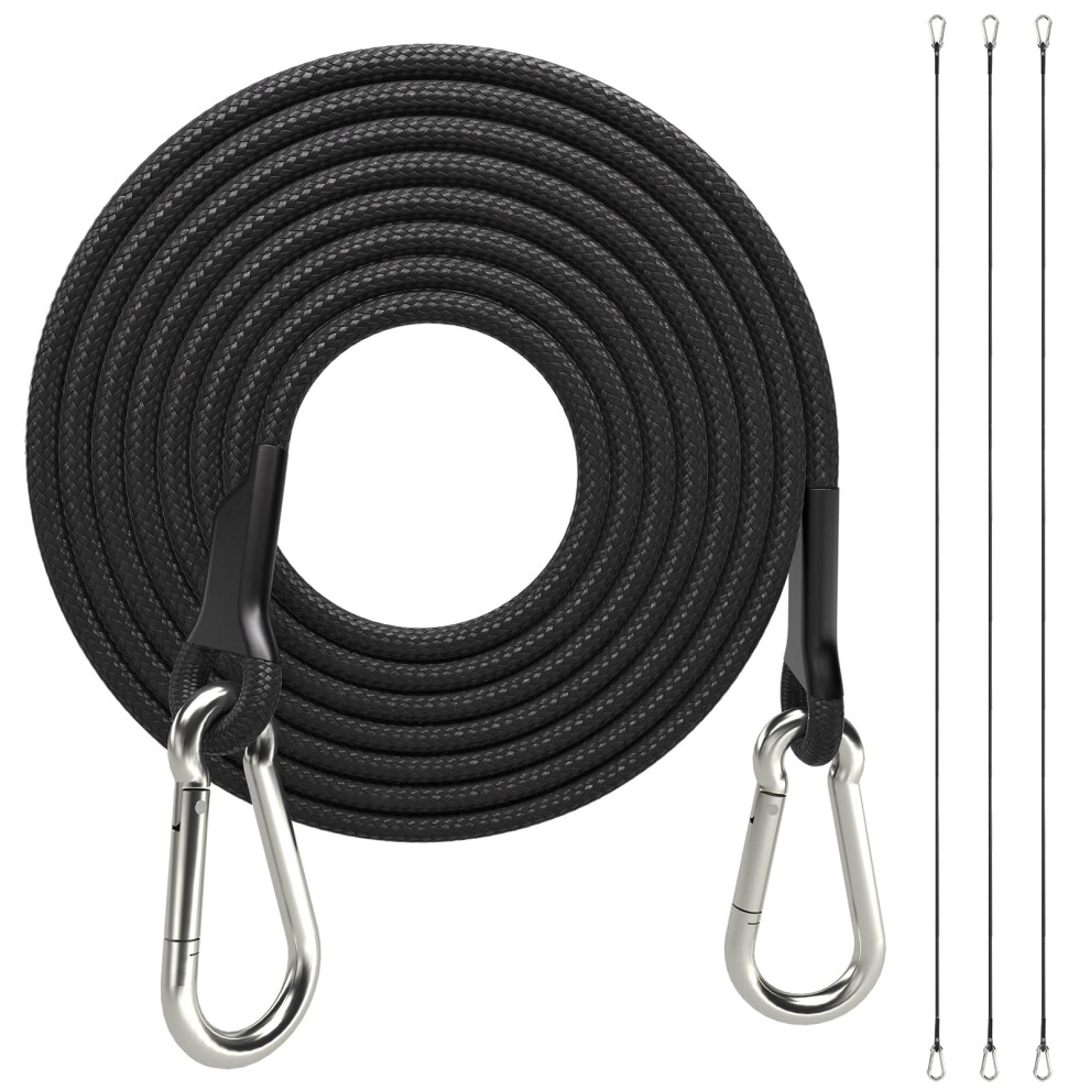 Sprookber Lot de 4 tendeurs élastiques robustes de 183 cm avec mousqueton en acier inoxydable pour bâches de camping, porte-vélos, chariots à mai