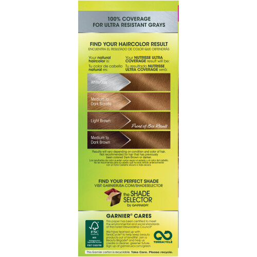 Garnier Garnier Χρώμα Μαλλιών Nutrisse Ultra Coverage, 630 Σκούρο Χρυσό Καφέ (Toffee Nut), Μόνιμο 1