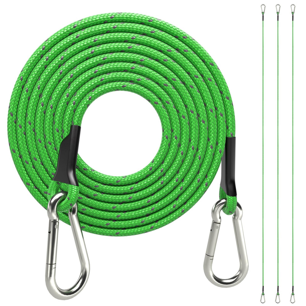 Sprookber Lot de 4 tendeurs élastiques robustes de 183 cm avec mousqueton en acier inoxydable pour bâches de camping, porte-vélos, chariots à mai