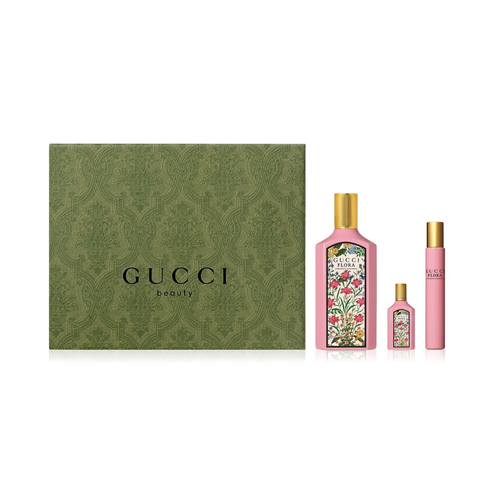 Gucci Flora Gorgeous Gardenia 3 Piece Gift Set Eau de Parfum for Women