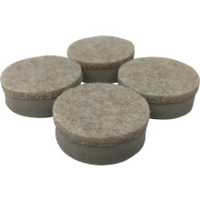 Shepherd Hardware 9916 1-1/2-Inch Heavy Duty Felt Gard Self-Adhesive Leveling Furniture Pads 4-Pack Beige