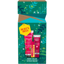 Burt's Bees Balsam do ust Squeezy Barwiacy balsam i krem ??do rak Zestaw upominkowy Merry Melon Gotowy do wreczenia prezentu swiatecznego 1 zestaw up
