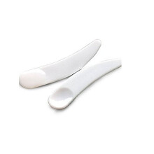 WOIWO 50 STK Mini engangs hvid kosmetisk spatel Scoop kosmetisk maske spatel plastske