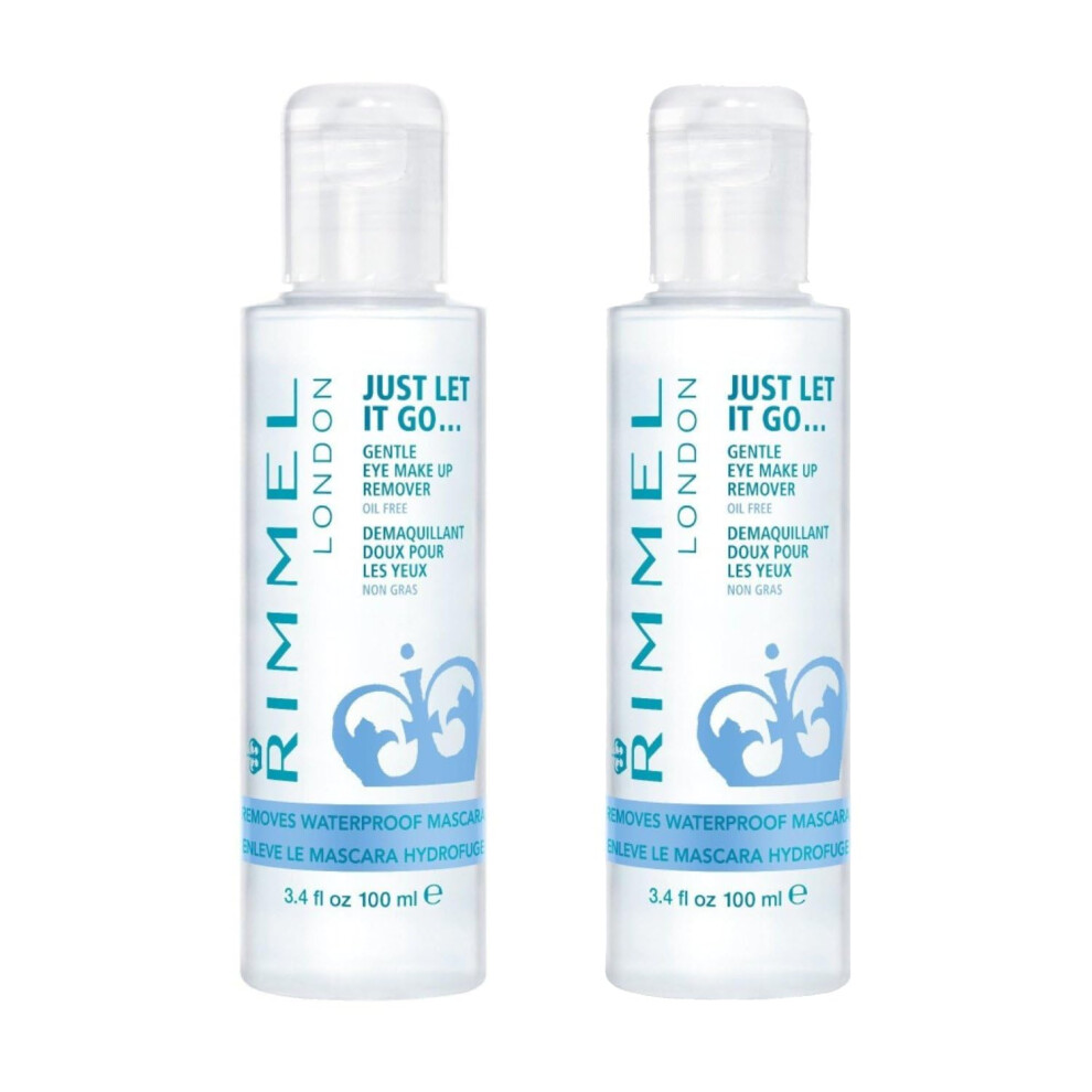 Rimmel Just Let It Go Eye Make Up Remover  3.4 Fl Oz   2 Count (Pack of 1)