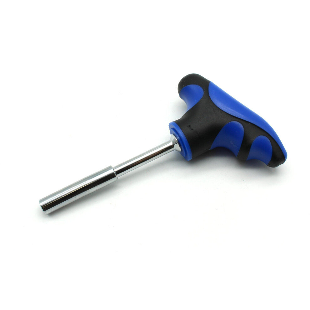 TMAX 1/4 Inch T-Handle Hex Bit Holder Screwdriver  5 Inch Long  Screwdriver Handle for Holding Bits and Screws with Non-slip Material