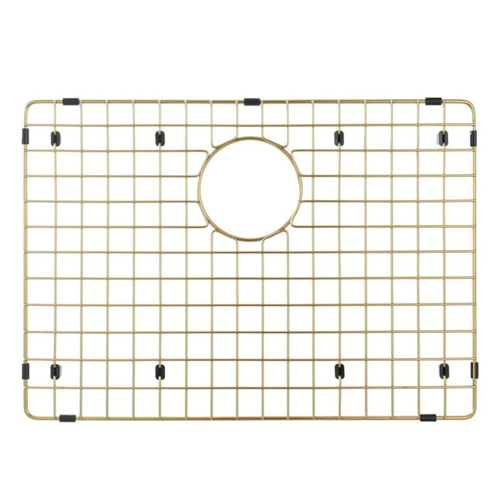 Starstar Sinks Protector Matte Gold 304 Stainless Steel Kitchen Sink Bottom Grid Rack (17X 13) 799206798094