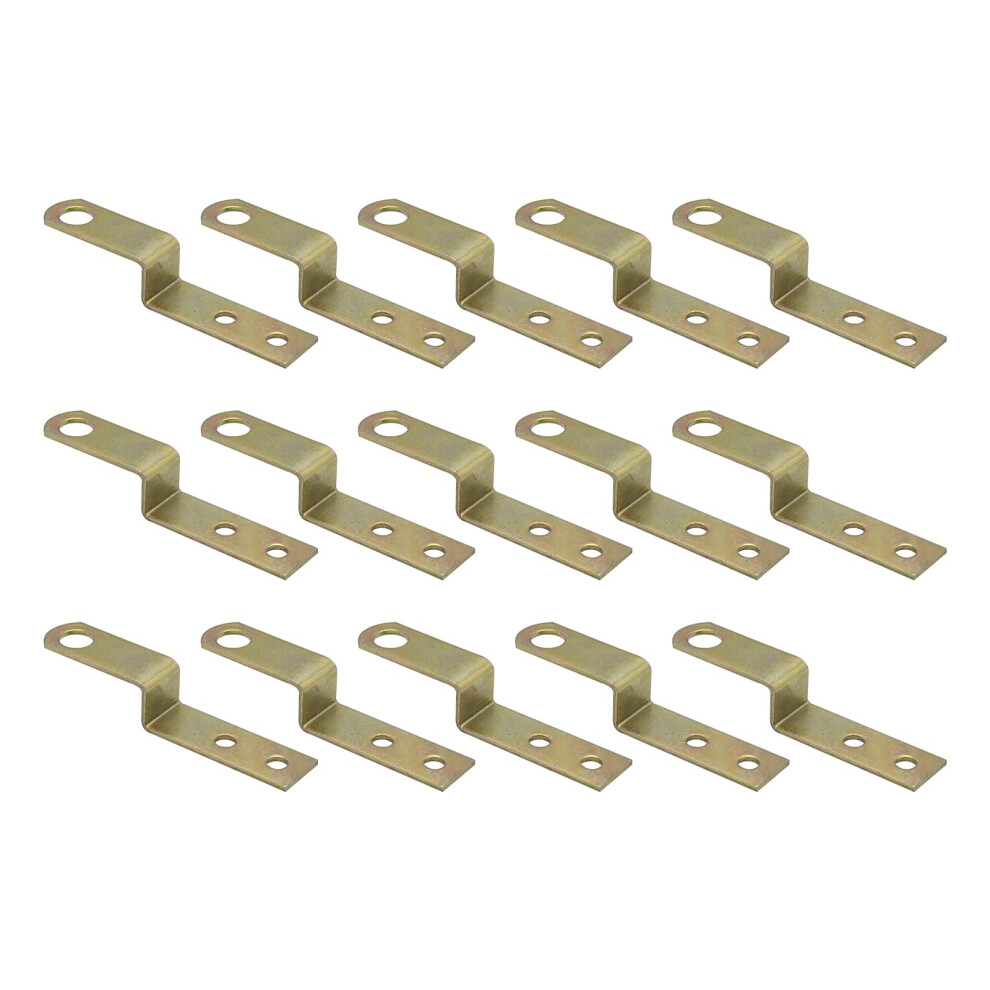 Joyangy Z Shaped Corner Bracket Furniture Support Bracket With Mounting Screws For Wood Shelves (0.4Inch) 774829556047