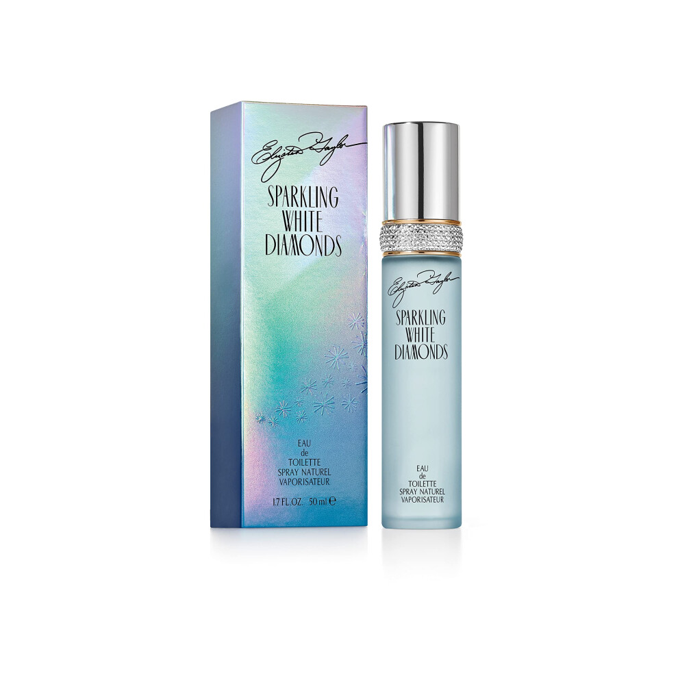 Elizabeth Taylor Sparkling White Diamonds Eau De Toilette Spray  1.7 fl. oz