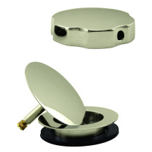 Westbrass European Style Trim for Cable Drive Bath Waste Polished Nickel D50TE-05
