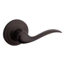 Kwikset Tustin Dummy Door Handle Single Sided Lever for Closets French Double Doors and Pantry Venetian Bronze Non-Turning Right Handed Interior