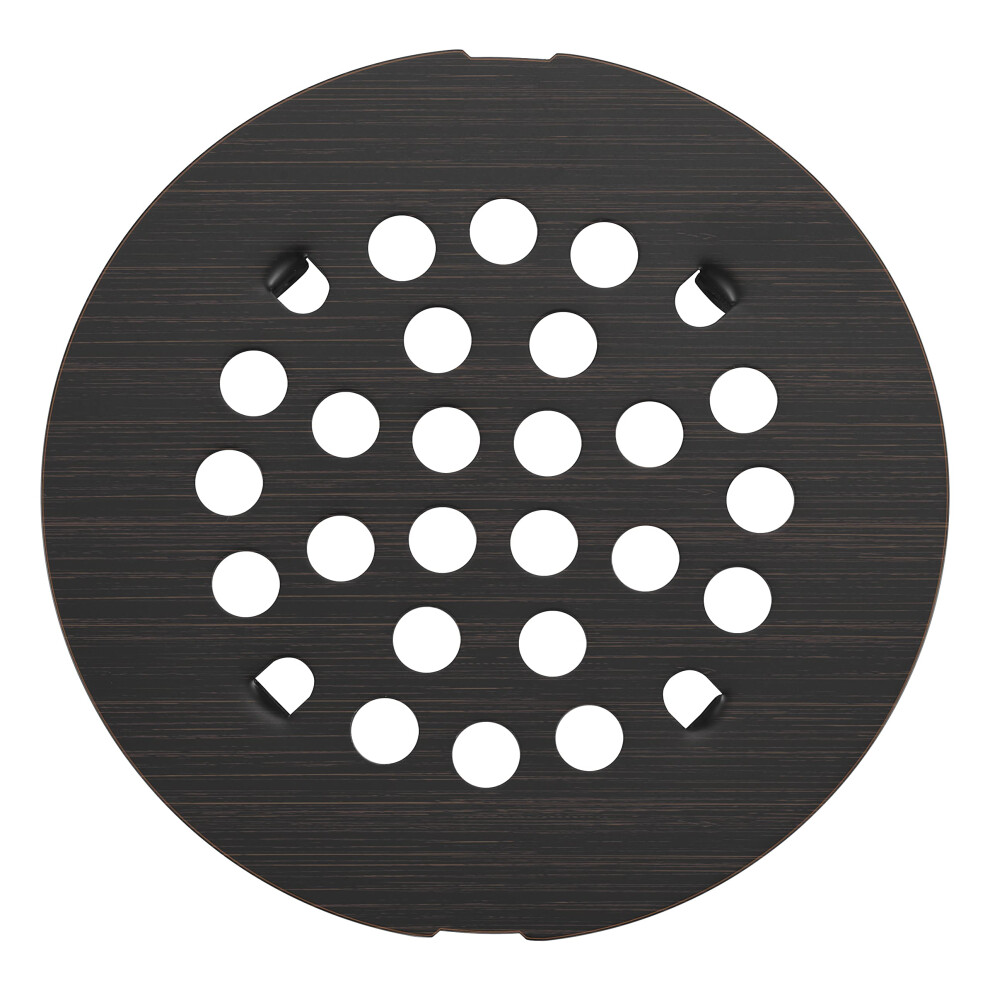 Rrajj 4-1/4 (4.25) Inch(108Mm) Round Snap-In Shower Floor Drain Cover Replacement Cover (Oil Rubbed Bronze) 724184973638