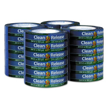 Duck Clean Release Blue Painter's Tape 1 hvelykes (0,94 hvelyk x 60 yard) 24 tekercs 1440 yard sszesen 284371