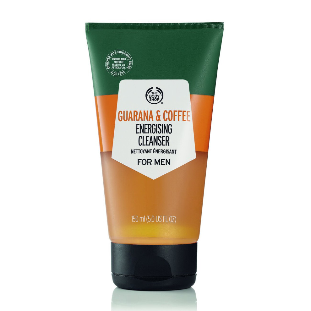 The Body Shop Guarana and Coffee Energizing Cleanser For Men 5 Fl Oz (Vegan)