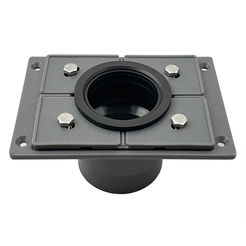 Neodrain Pvc Shower Drain Base Kit Include 2 Inches Pvc Shower Drain Base Flange Rubber Coupler Gasket For Square&Linear Shower Drain Installation 768461833505