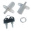 Smbbit Cylindrical Length 32 mm Push Plunger Lock Sliding Cabinet Lock (2 Pack) 2