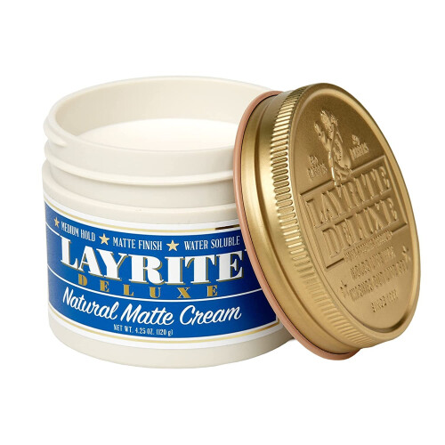 Layrite Natural Matte Cream  Basic  White  Mild Cream Soda  4.25 Ounce 1