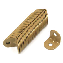 Tulead 0.75""""x0.7""""x0.75"""" L-Shape Furniture Corner Braces Golden Bed Joint Wall Bracket Hanger Fasteners Small Brace 30PCS with Mounting Screws