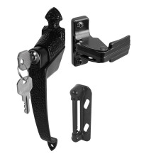 Prime-Line K 5080 1-3/4 Pol., Preto, Fechadura Colonial com Chave (Pacote Único)