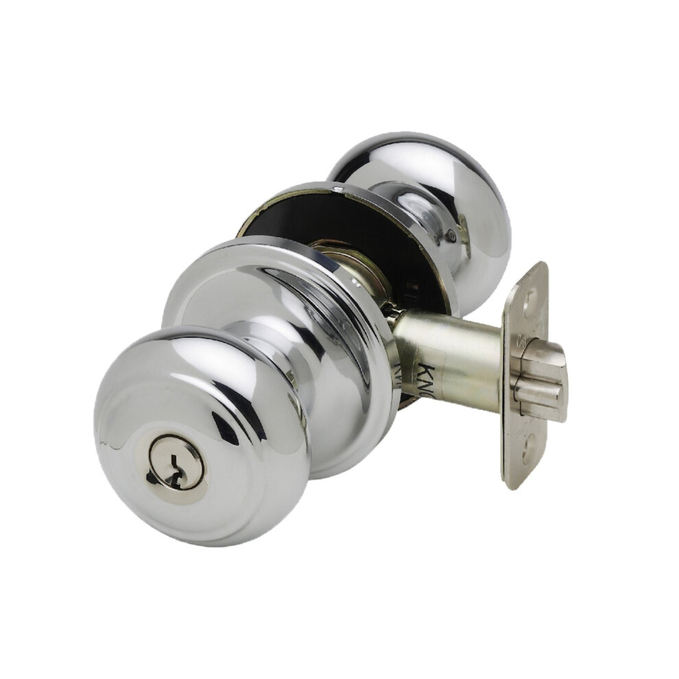 Copper Creek Ck2040ps Colonial Door Knob Keyed Entry Function 1 Pack Polished Stainless 878898000965