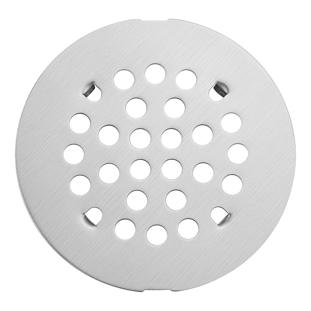Rrajj 4-1/4 (4.25) Inch(108Mm) Round Snap-In Shower Floor Drain Cover Replacement Cover (Brushed Nickel) 724184973621