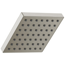 Delta Faucet Modern 5-inch Single-Spray Shower Head Brushed Nickel Square Shower Head High Pressure Shower Head 1.75 GPM Flow Rate Stainless