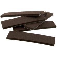 SOFTTOUCH 1 x 4 Inch Felt Strips for Hard Surfaces Protect Hardwood Floors from Scratches and Slide Furniture Easily Brown 6 Pack