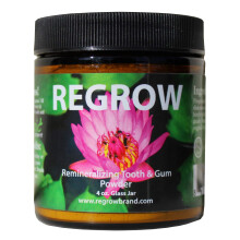 Polvo dental remineralizante REGROW - Dientes m  s blancos de forma natural - Limpia, cura, protege y previene la sensibilidad dental y enc  as - T